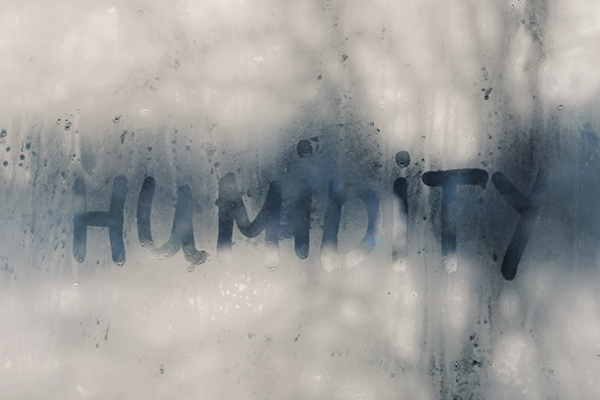 humidity written in a humid window