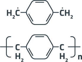 Chemical structure of Parylene N Monomer